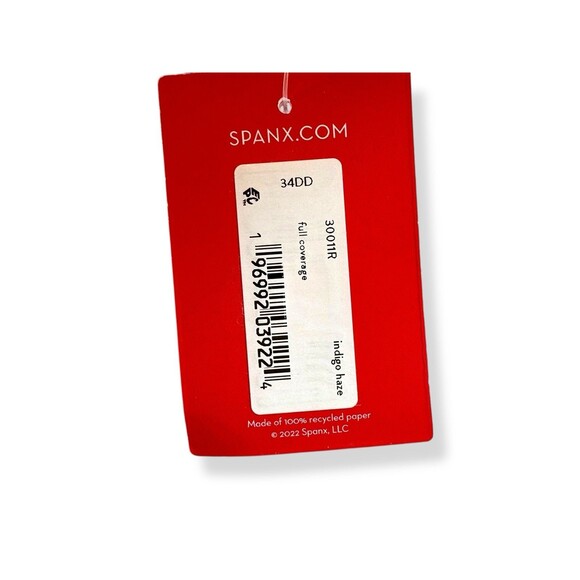 Spanx Bra-llelujah! Lightly Lined Full Coverage Bra Women’s 34DD Antique Blue - Picture 7 of 7